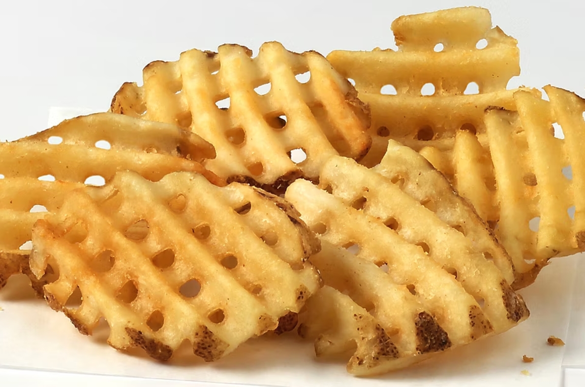 Papa cortada tipo waffle